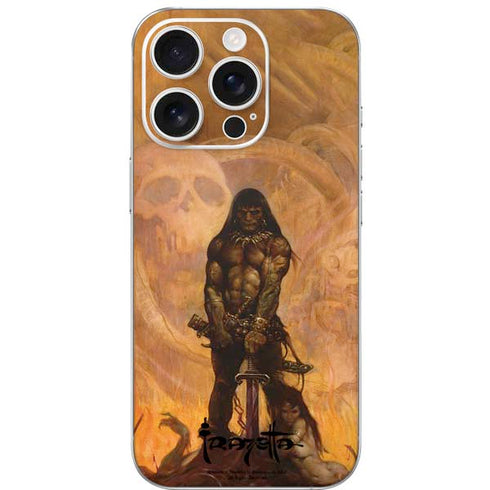 Barbarian by Frazetta iPhone 16 Pro Skin